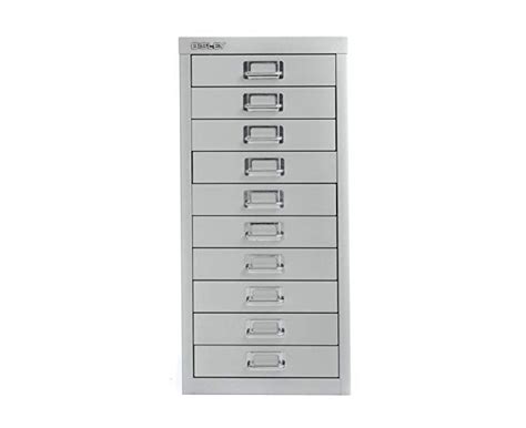 bisley desktop cabinet 10 drawer h590xw279xd380mm steel color silver|Bisley Desktop Cabinet 10 Drawer H590xW279xD380mm Steel.